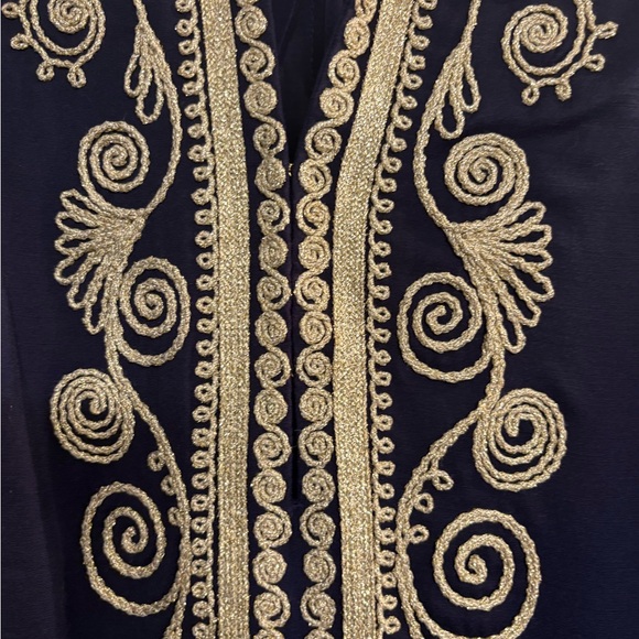 Lilly Pulitzer Navy and Gold Dress size‎ 4 - Picture 4 of 14